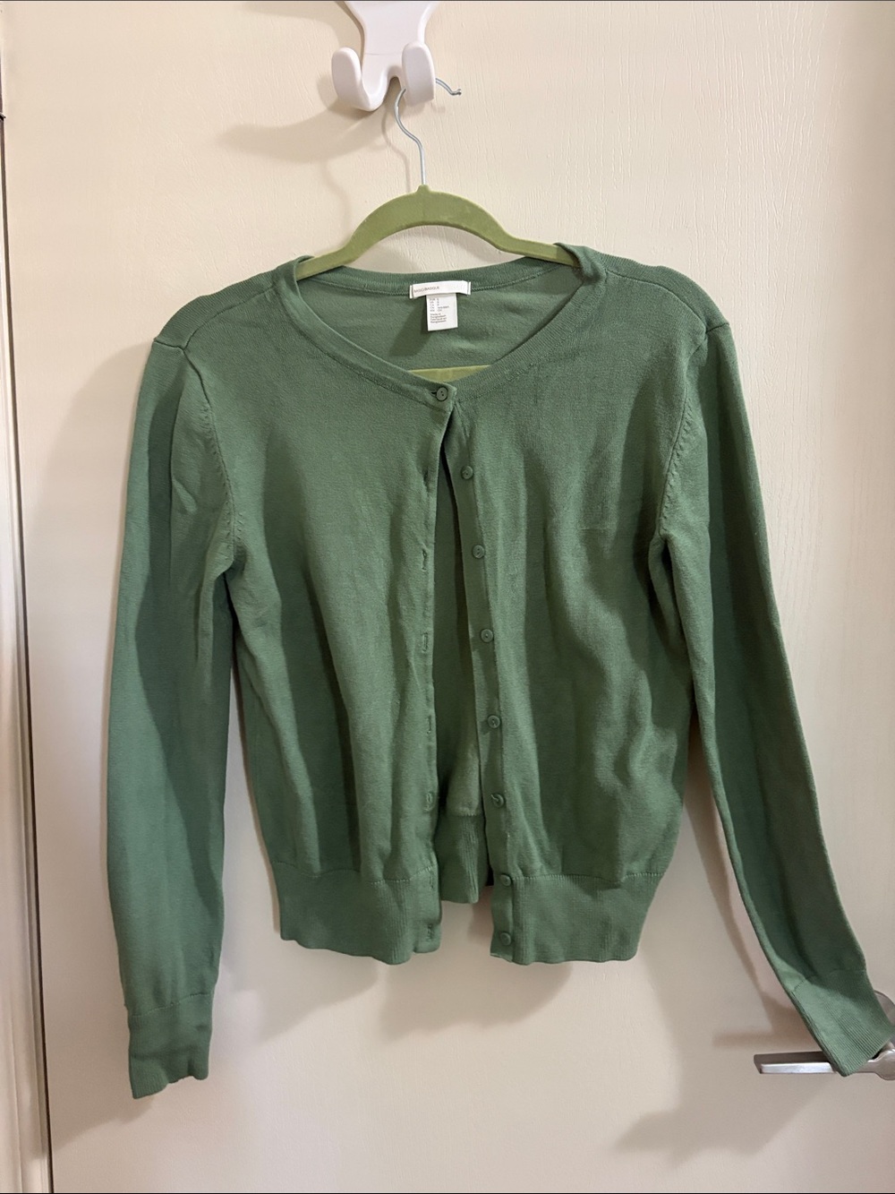 H&M Basics Green Cardigan